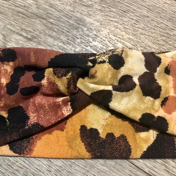 Animal Print Wide Twist Headband Handmade NEW - Picture 5 of 7